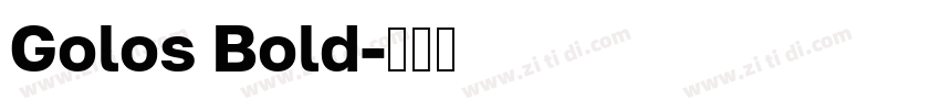 Golos Bold字体转换